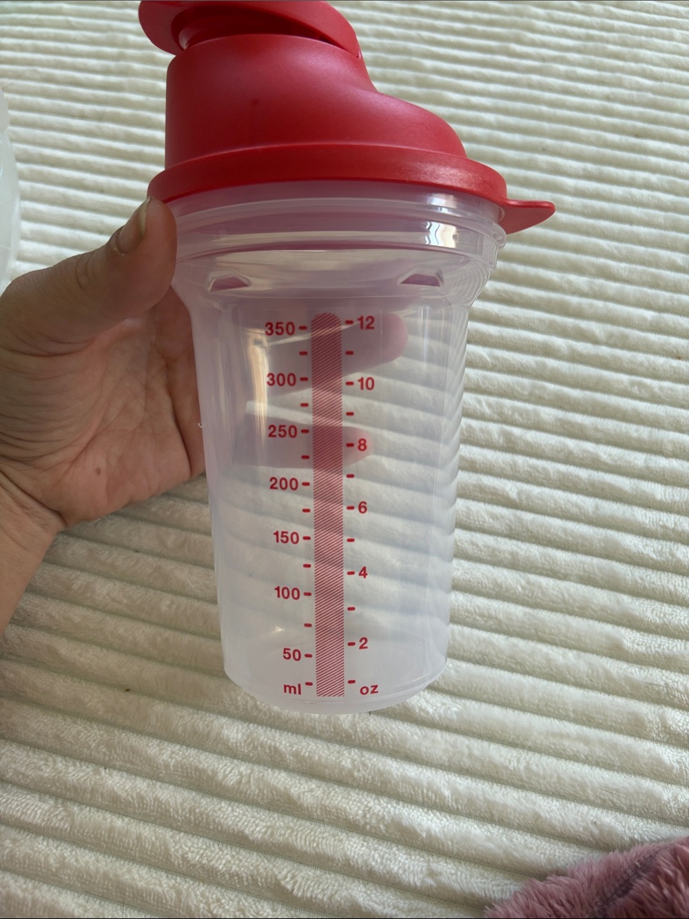 Tupperware E85 EZ Shaker 350 ml red 37097